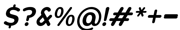 Opun SemiBold Italic Font OTHER CHARS