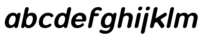 Opun SemiBold Italic Font LOWERCASE