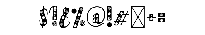 Orangish Font OTHER CHARS