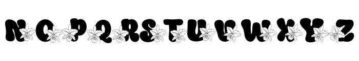 Orchid Doodle Font UPPERCASE