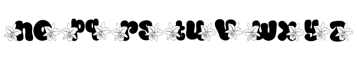 Orchid Doodle Font LOWERCASE