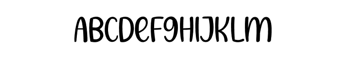 Orchid Flower Font LOWERCASE