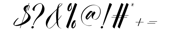 Ordinary Signature Font OTHER CHARS