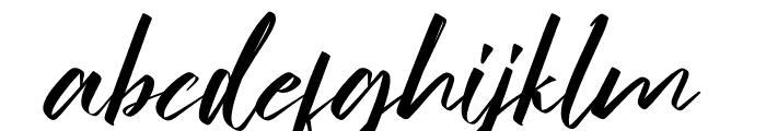 Ordinary Signature Font LOWERCASE