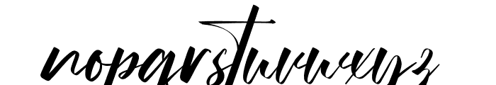 Ordinary Signature Font LOWERCASE