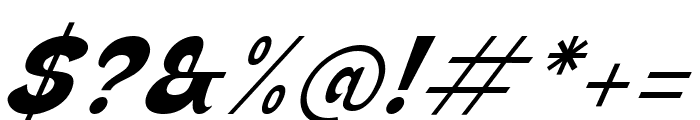 Oregon Italic Font OTHER CHARS