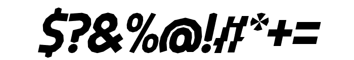 Oreta Italic Font OTHER CHARS