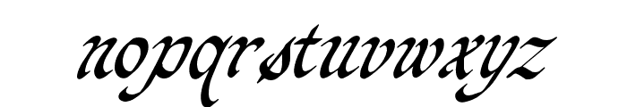 OrganicAntique-Italic Font LOWERCASE