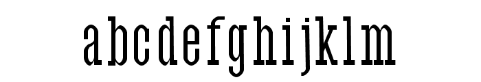 Oric regular Font LOWERCASE