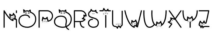 Oriental Cats Font UPPERCASE