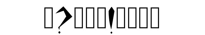 Origamblitz Regular Font OTHER CHARS