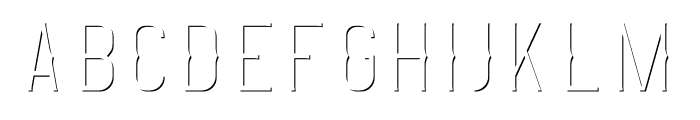 Original Absinthe Inline FX Font LOWERCASE