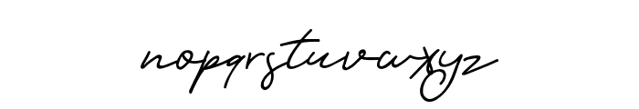 Orlando Signature Font LOWERCASE