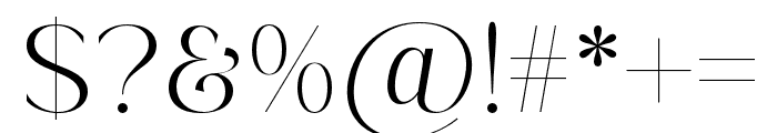 Orlente-Regular Font OTHER CHARS