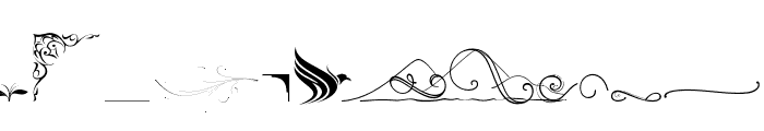 OrnamentOutline Regular Font LOWERCASE