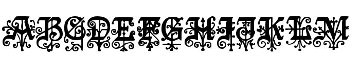Ornate Gothic Regular Font UPPERCASE