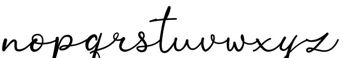 Ortisan Signature Font LOWERCASE