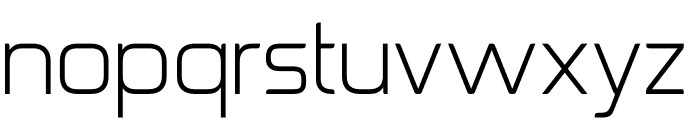 Oryno Thin Font LOWERCASE