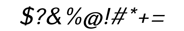 OsandeTxt-Italic Font OTHER CHARS
