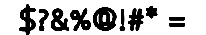 Osgood Sans Blur Bold Font OTHER CHARS