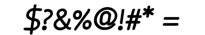 Osgood Sans Bold Italic Font OTHER CHARS