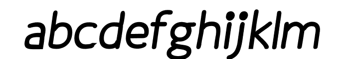 Osgood Sans Bold Italic Font LOWERCASE