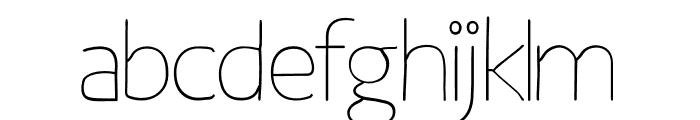 Osgood Sans Light Font LOWERCASE
