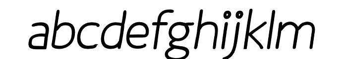 Osgood Sans Medium Italic Font LOWERCASE