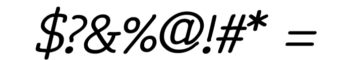 Osgood Slab Bold Italic Font OTHER CHARS