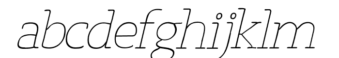 Osgood Slab Italic Font LOWERCASE