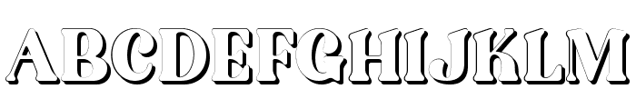Ostrich Habitat Shadow Regular Font UPPERCASE