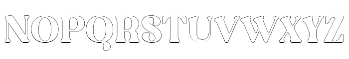 OstrichHabitatOutline-Regular Font UPPERCASE