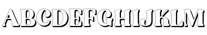 OstrichHabitatShadow-Regular Font UPPERCASE