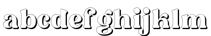 OstrichHabitatShadow-Regular Font LOWERCASE