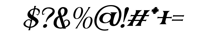 Oswallt Italic Solid Font OTHER CHARS