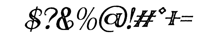 Oswallt-ItalicStamp Font OTHER CHARS