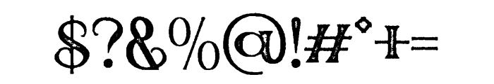 Oswallt-Stamp Font OTHER CHARS