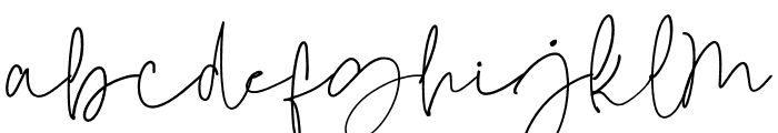 Otegan Signature Script Reguler Font LOWERCASE