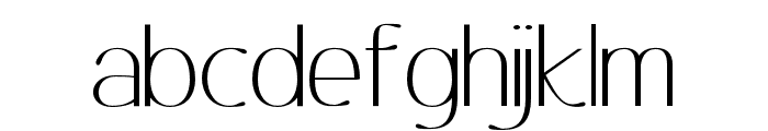 Ottomsan ExtraLight Font LOWERCASE