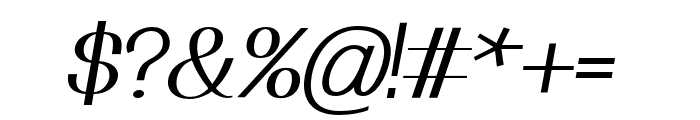 Ottomsan Heavy Italic Font OTHER CHARS