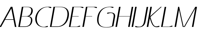 Ottomsan Light Italic Font UPPERCASE