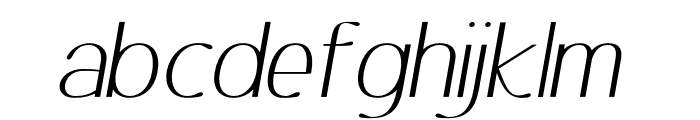 Ottomsan Light Italic Font LOWERCASE