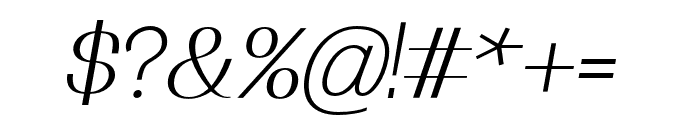 Ottomsan Medium Italic Font OTHER CHARS