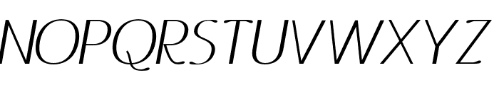 Ottomsan Medium Italic Font UPPERCASE