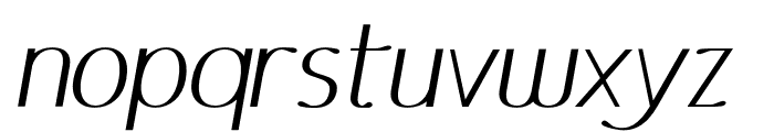 Ottomsan Medium Italic Font LOWERCASE