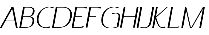 Ottomsan Regular Italic Font UPPERCASE