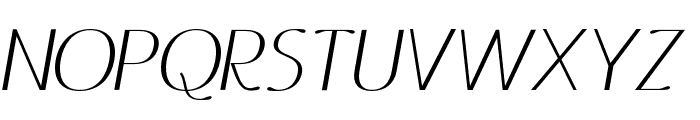 Ottomsan Regular Italic Font UPPERCASE