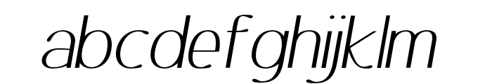 Ottomsan Regular Italic Font LOWERCASE