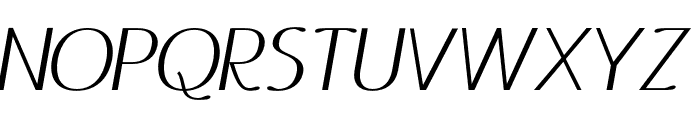 Ottomsan SemiBold Italic Font UPPERCASE