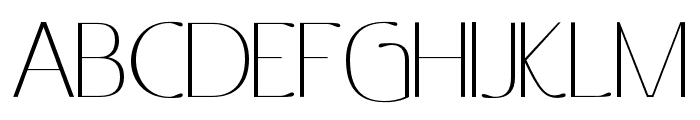 Ottomsan Thin Font UPPERCASE